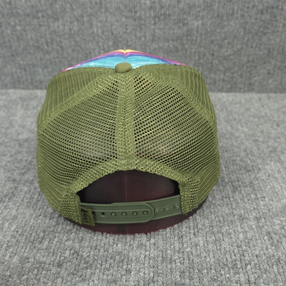 REI Co-op Hat Cap Snap Back Adjustable Green Mesh‎ Trucker Fishing Lake Art Mens - Picture 6 of 10